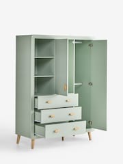 Sage Green Double, 3 drawers Wardrobe - Image 9 of 11