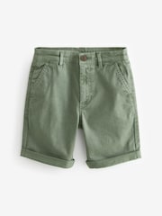 Khaki Green Washed Chinos Shorts (12mths-16yrs) - Image 1 of 3