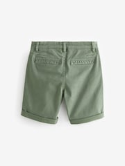 Khaki Green Washed Chinos Shorts (12mths-16yrs) - Image 2 of 3