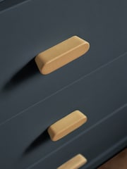 Slate Blue Double, 3 drawers Wardrobe - Image 6 of 11