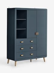Slate Blue Double, 3 drawers Wardrobe - Image 7 of 11