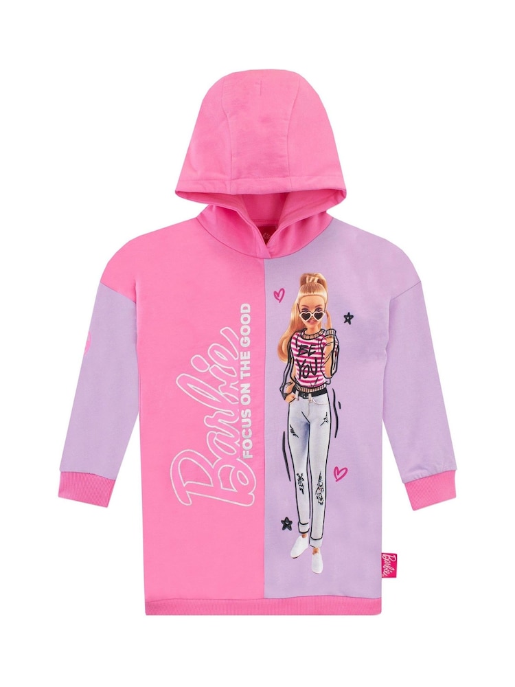 Character Pink Barbie Longline Hoodie - Image 2 of 5