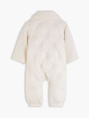 Tommy Hilfiger White Relaxed Flag Quilted Fleece Snowsuit - Image 2 of 3