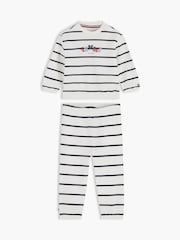Tommy Hilfiger White Heart Flag Sweatshirt And Joggers Set - Image 1 of 2