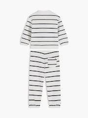 Tommy Hilfiger White Heart Flag Sweatshirt And Joggers Set - Image 2 of 2