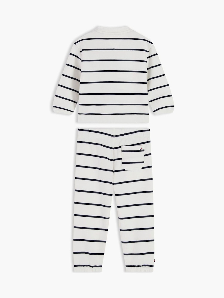 Tommy Hilfiger White Heart Flag Sweatshirt And Joggers Set - Image 2 of 2 Tommy Hilfiger White Heart Flag Sweatshirt And Joggers Set - Image 2 of 2