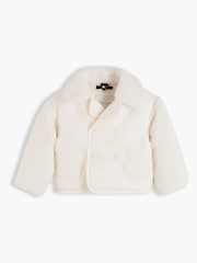 Tommy Hilfiger White Flag Relaxed Quilted Fleece Jacket - Image 1 of 3