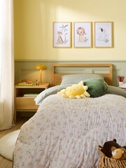 Night Lark Junior Coverless Duvet and Pillowcase Set - 6的图像1｝
