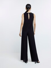 River Island Black Wide Leg Jumpsuit - Image 2 of 6