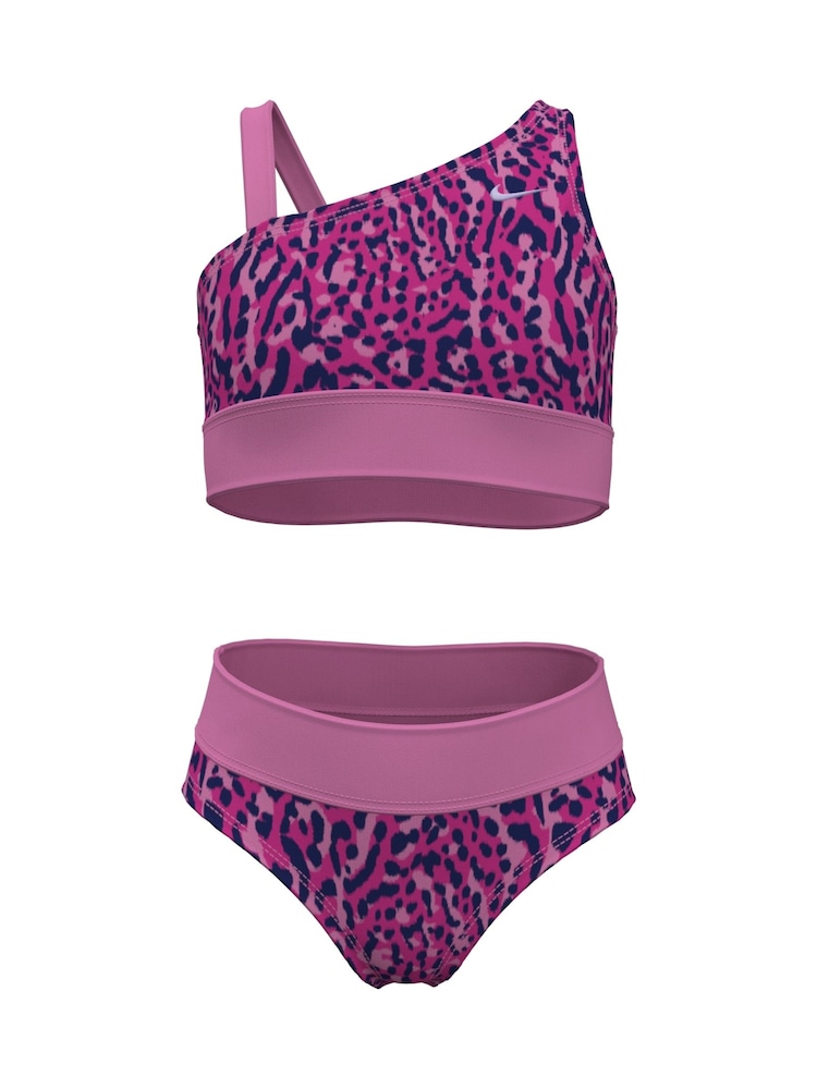 Rosa - Nike Animal Stampa - Top bikini asimmetrico - Image 4 of 6