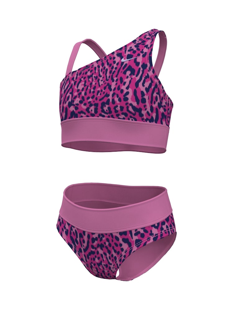 Rosa - Nike Animal Stampa - Top bikini asimmetrico - Image 6 of 6