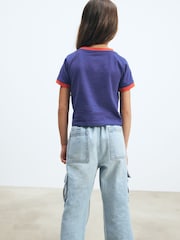 Blue Italia Football Boxy T-Shirt (3-16yrs) - Image 3 of 7