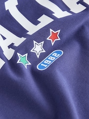 Blue Italia Football Boxy T-Shirt (3-16yrs) - Image 7 of 7