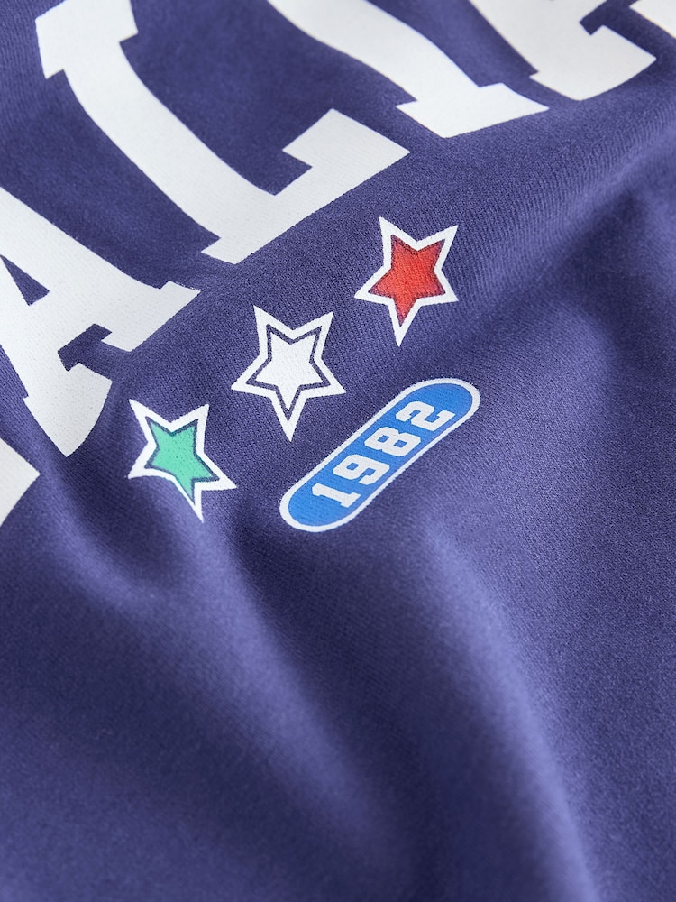 Blue Italia Football Boxy T-Shirt (3-16yrs) - Image 7 of 7