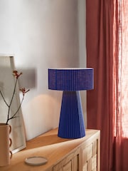 MADE.COM Blue Large Reva Table Lamp - Image 1 of 4