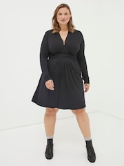 FatFace Black Delphine Jersey Dress - Image 3 of 5