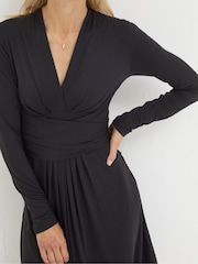 FatFace Black Delphine Jersey Dress - Image 4 of 5