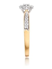 Beaverbrooks Platinum Diamond Cluster Ring - Image 4 of 6