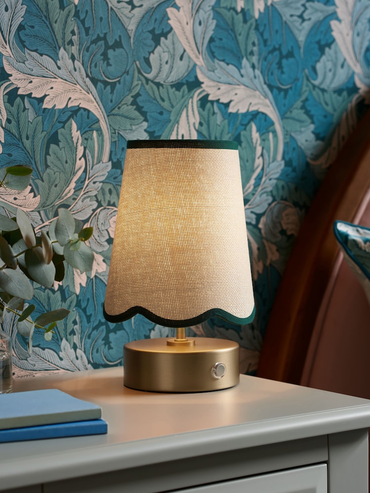 Clarke and Clarke Brass Isla Rechargeable Wireless Touch Lamp - Image 1 of 7