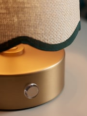 Clarke and Clarke Brass Isla Rechargeable Wireless Touch Lamp - Image 3 of 7