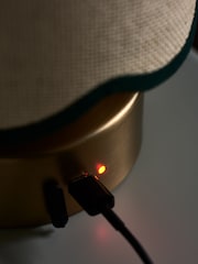 Clarke and Clarke Brass Isla Rechargeable Wireless Touch Lamp - Image 5 of 7