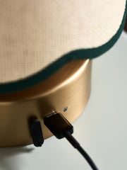 Clarke and Clarke Brass Isla Rechargeable Wireless Touch Lamp - Image 6 of 7