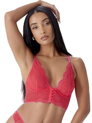 Gossard Yellow Superboost Lace Deep V Bralet - Image 1 of 7