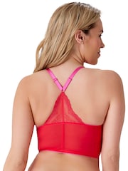 Gossard Yellow Superboost Lace Deep V Bralet - Image 5 of 7