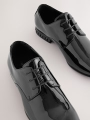 Black Diamante Heel Patent Derby Shoes - Image 4 of 5