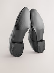 Black Diamante Heel Patent Derby Shoes - Image 5 of 5