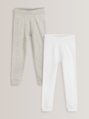Grey/White Thermal Leggings 2 Pack (2-16yrs) - Image 1 of 5