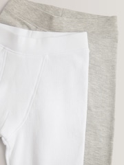 Grey/White Thermal Leggings 2 Pack (2-16yrs) - Image 5 of 5