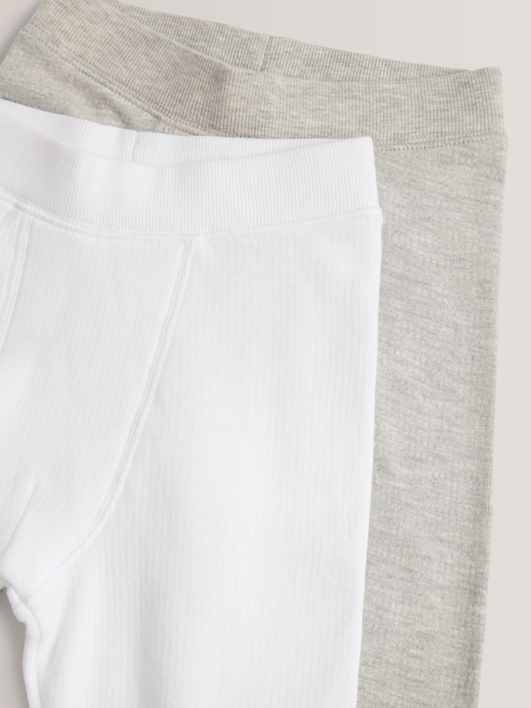 Grey/White Thermal Leggings 2 Pack (2-16yrs) - Image 5 of 5