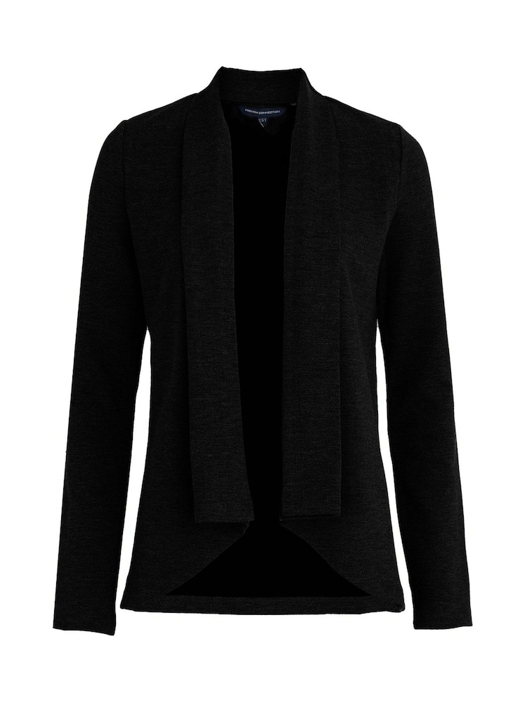 French Connection Black Jersey Josie Drape Front Jacket - Image 3 of 3