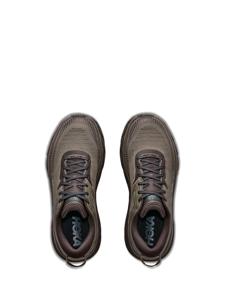 HOKA Olive Green Bondi 7 - Trainers - Image 2 of 6 HOKA Olive Green Bondi 7 - Trainers - Image 2 of 6