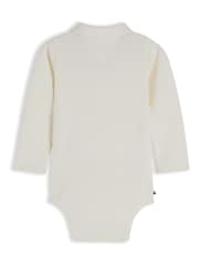 Tommy Hilfiger White Polo Collar Long Sleeve Bodysuit - Image 2 of 3