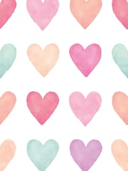 Origin Murals Pink Colour My Heart Repeatable 2.8M Wall Mural - Image 1 of 1