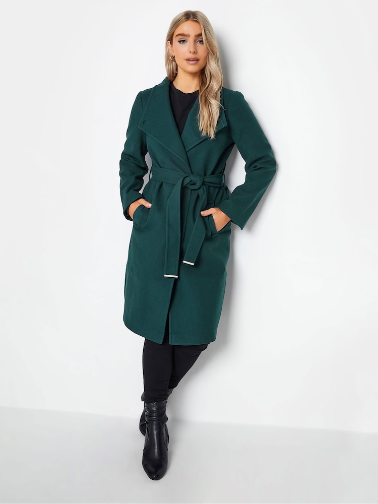 M&Co Green Formal Wrap Coat - Image 1 of 4