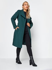 M&Co Green Formal Wrap Coat - Image 3 of 4