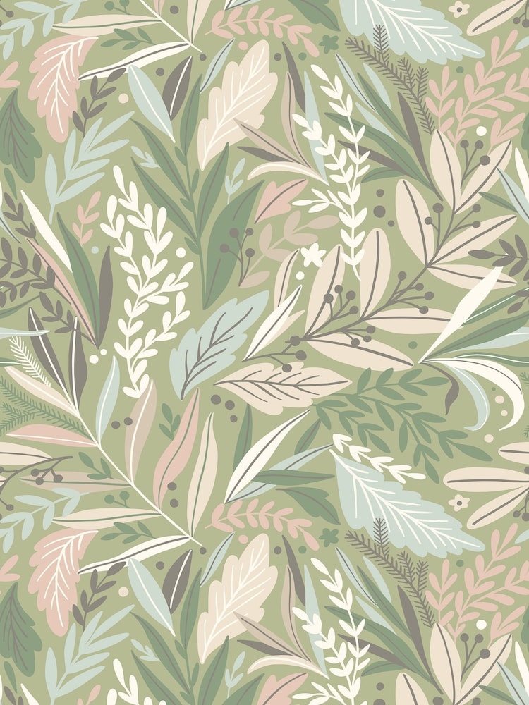 Origin Murals Linen Patterned Leaves Repeatable 2.8M Wall Mural - Image 1 of 1 Origin Murals Linen Patterned Leaves Repeatable 2.8M Wall Mural - Image 1 of 1