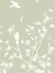 Origin Murals Soft Green Blossom Trail Repeatable 2.8M Wall Mural - Image 1 of 1