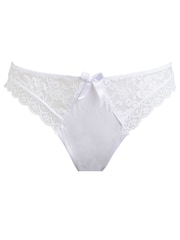 Pour Moi White Brazilian Rebel Deep Knickers - Image 4 of 5