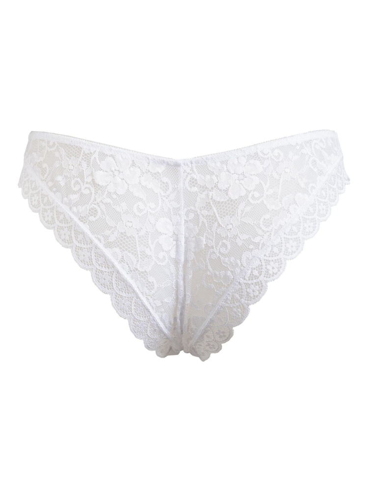 Pour Moi White Brazilian Rebel Deep Knickers - Image 4 of 4 Pour Moi White Brazilian Rebel Deep Knickers - Image 4 of 4