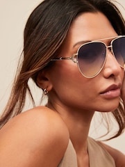 Gold Bamboo Temple Sunglasses - Image 2 of 6