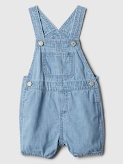 Gap Blue Baby Denim Dungarees (Newborn-24mths) - Image 1 of 2