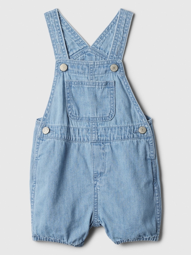 Gap Blue Baby Denim Dungarees (Newborn-24mths) - Image 2 of 2
