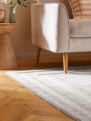 Natural Albie Bobble Border Rug - Image 4 of 6