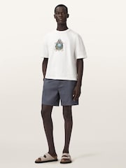AllSaints White Saviour Short Sleeve Crew Neck T-Shirt - Image 3 of 9