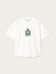 AllSaints White Saviour Short Sleeve Crew Neck T-Shirt - Image 8 of 9