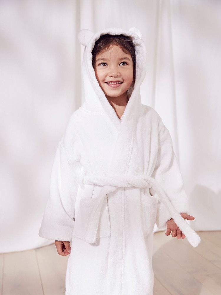 The White Company 100% Cotton Dressing Gown With Ears - Image 1 of 4